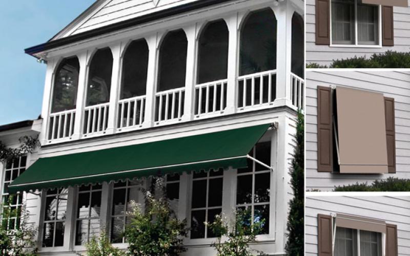 Retractible awnings add a stylish finish to any home.